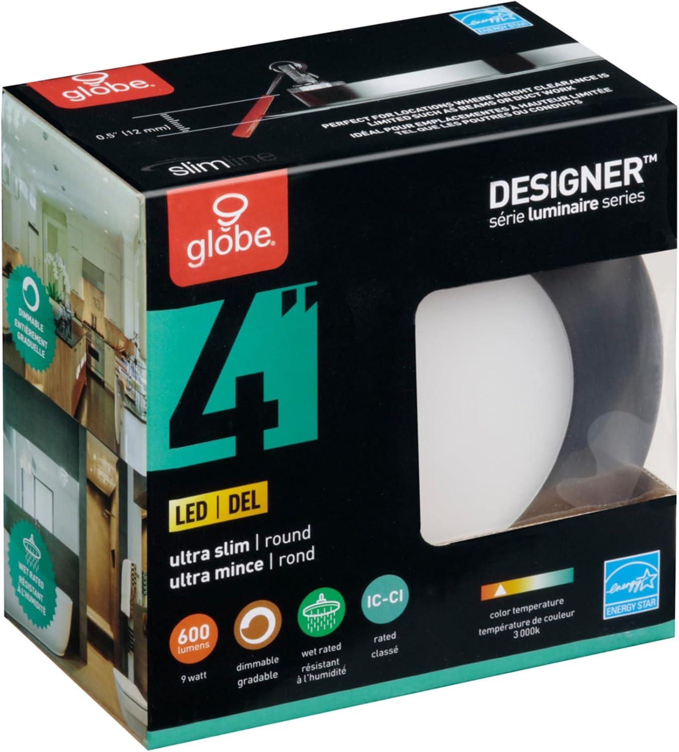 Slimline 4'' Dimmable Air-Tight IC Rated Recessed Lighting Kit