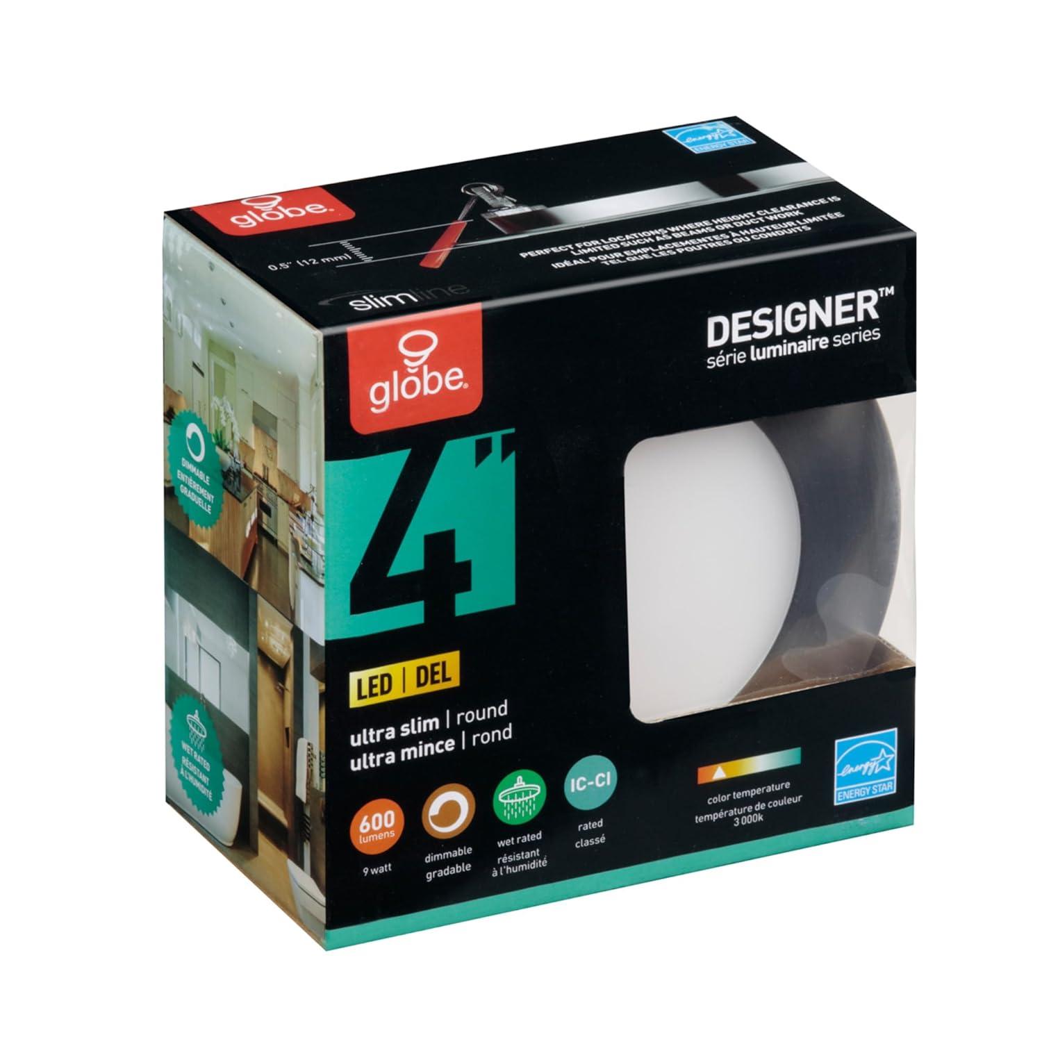 Slimline 4'' Dimmable Air-Tight IC Rated Recessed Lighting Kit