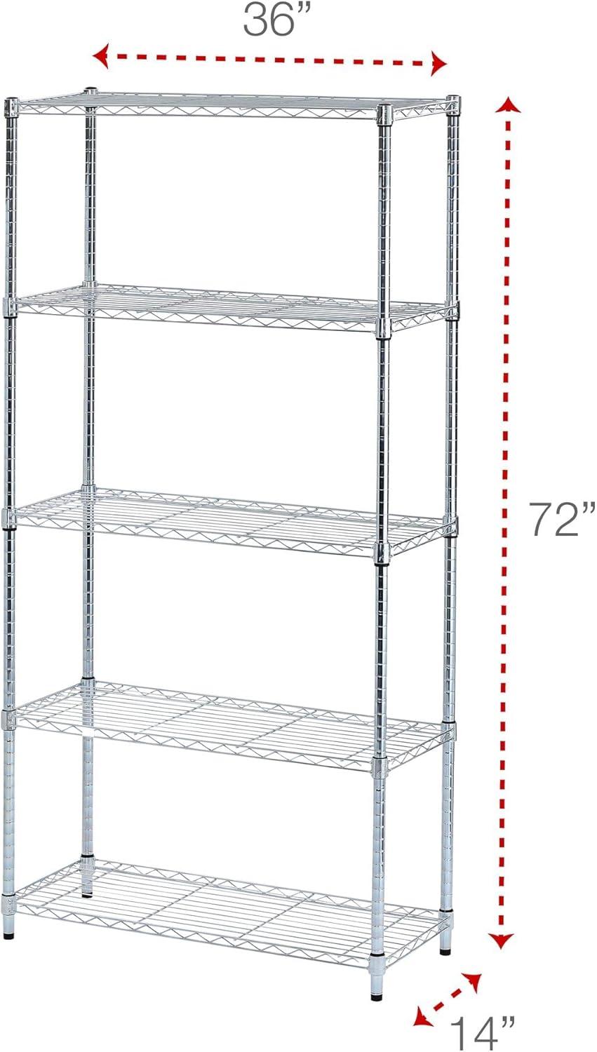 Residential 36'' W Steel Shelving Unit