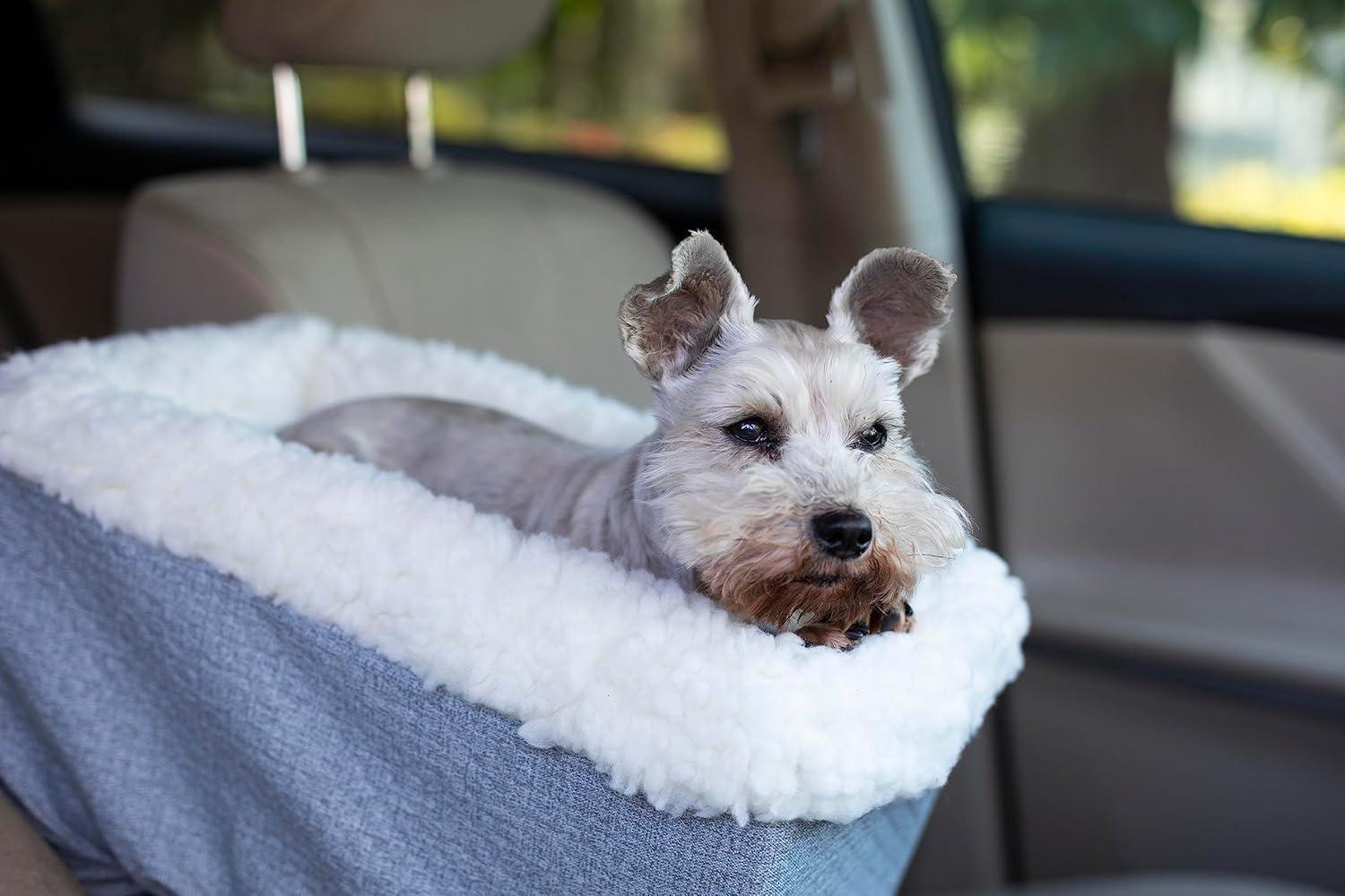 Small Gray and White Soft Sided Dog Carrier