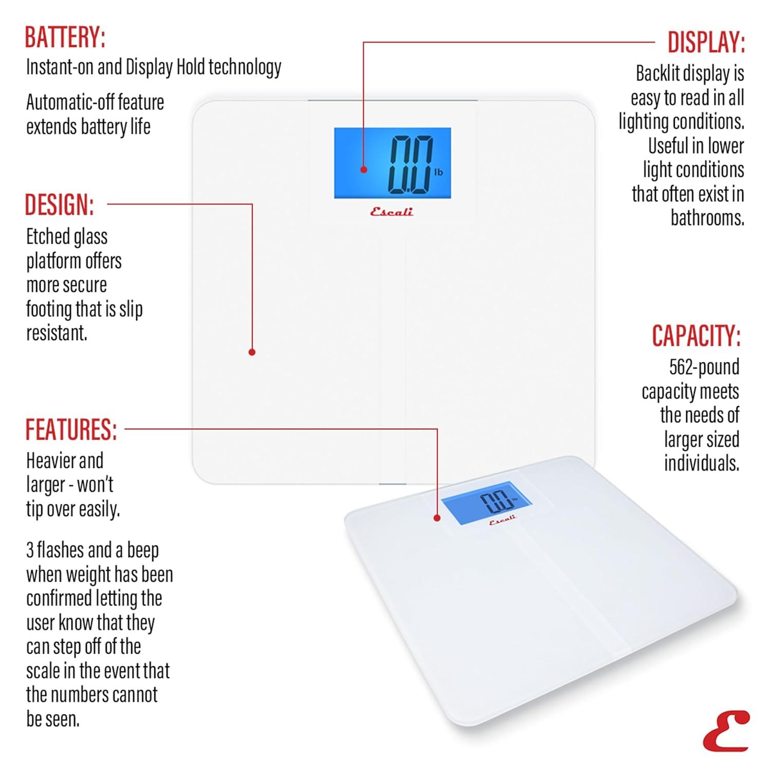 Escali High Capacity Anti-Slip Bathroom Scale & Reviews | Wayfair