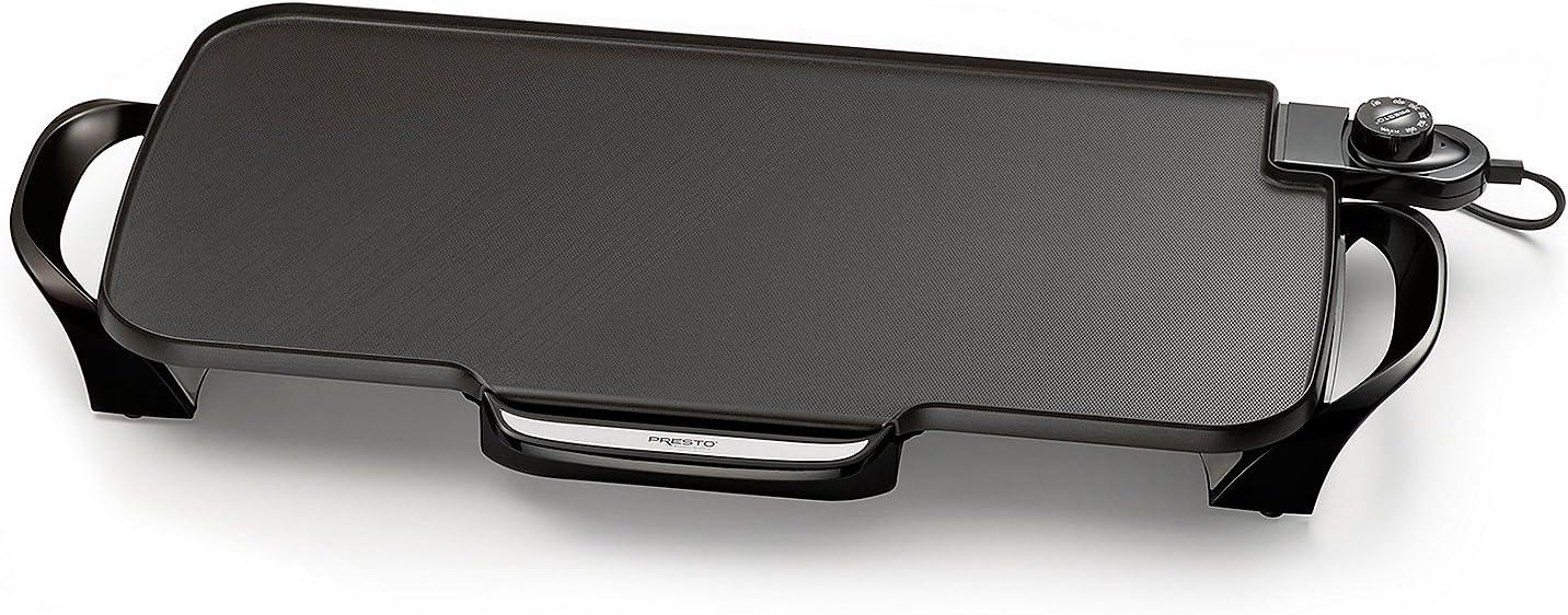 Presto 22 in Electric Griddle - Extra Large Cooking Surface, Non Stick, Fast & Even Heating