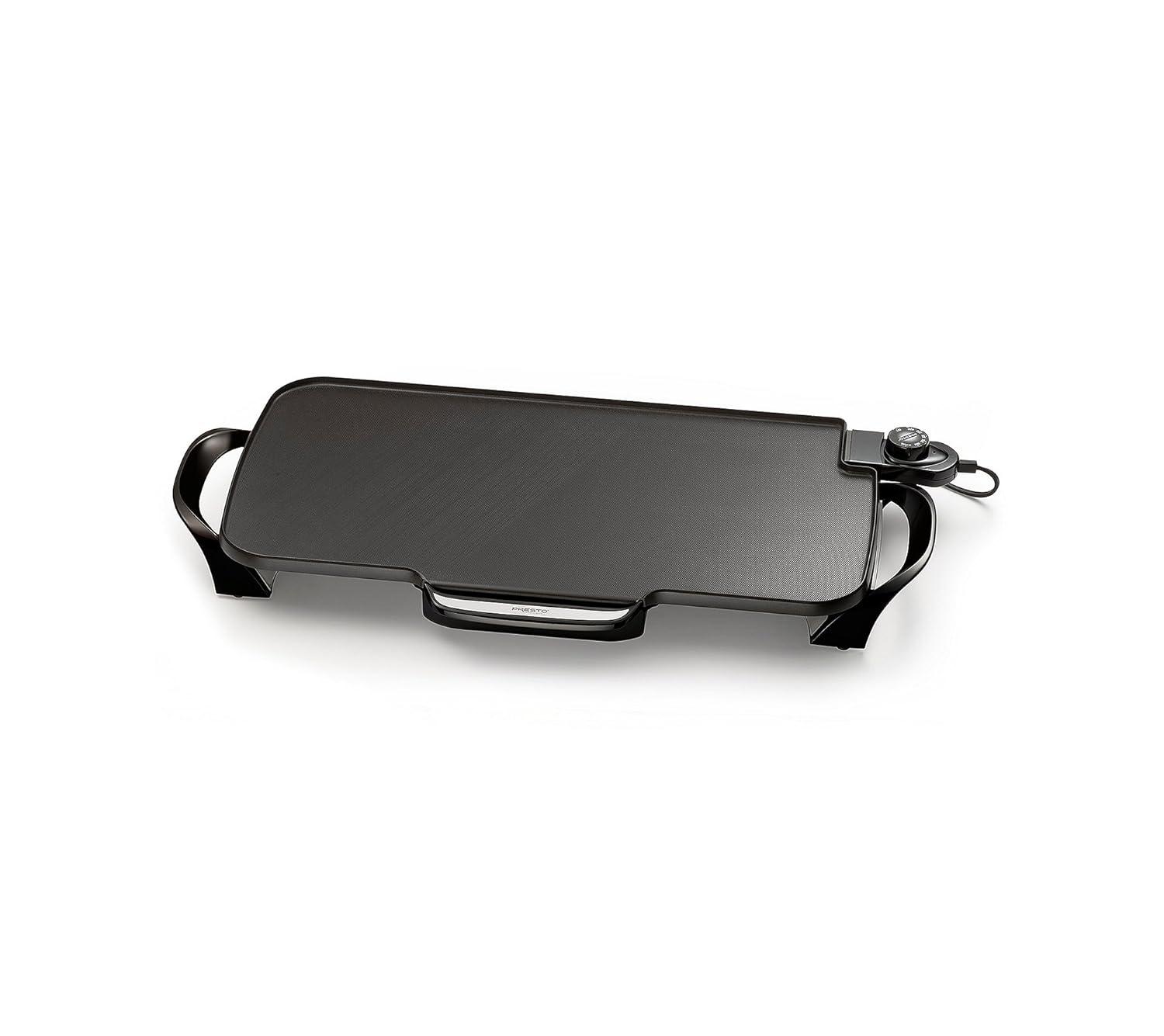 Presto 22 in Electric Griddle - Extra Large Cooking Surface, Non Stick, Fast & Even Heating