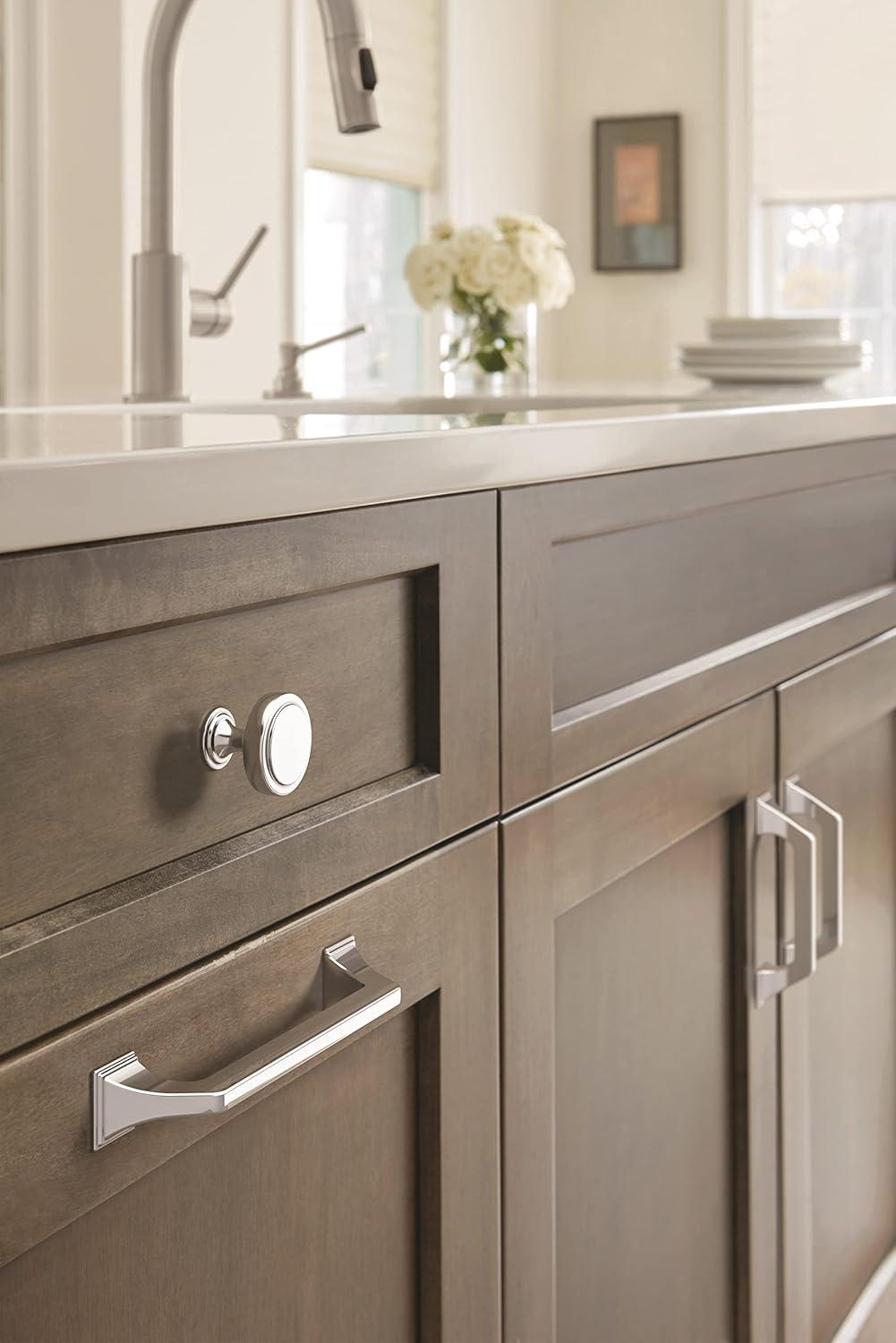 Amerock Exceed 3-3/4 inch (96mm) Center-to-Center Polished Chrome Cabinet Pull