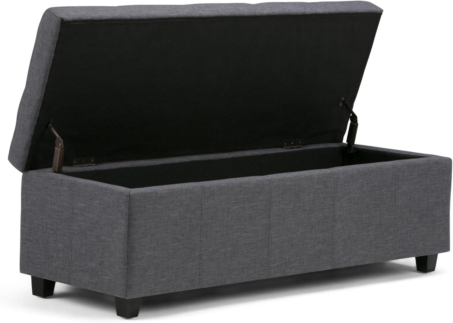 Simpli Home Castleford Large Storage Ottoman Bench