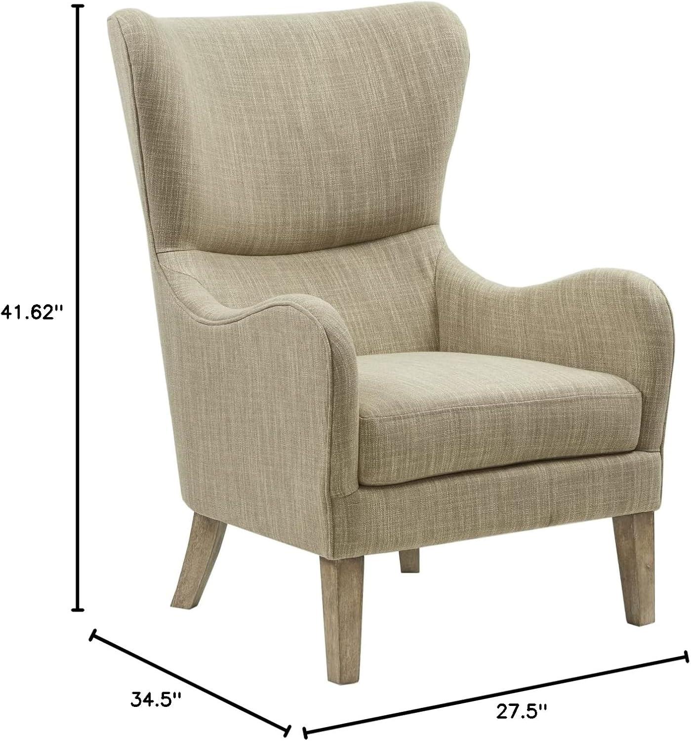 Aria Swoop Upholstered Wing Chair