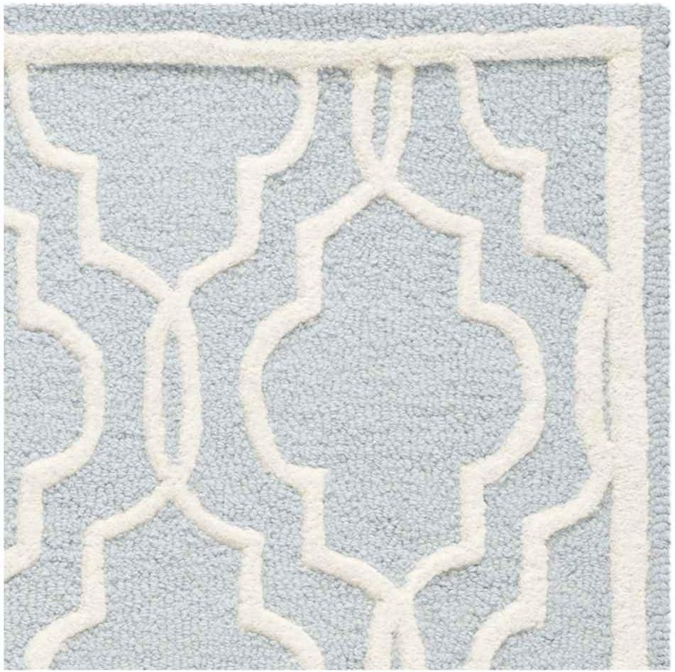 Cambridge CAM131 Tufted Indoor Runner Rug - Light Blue/Ivory - 2'6"x10' - Safavieh