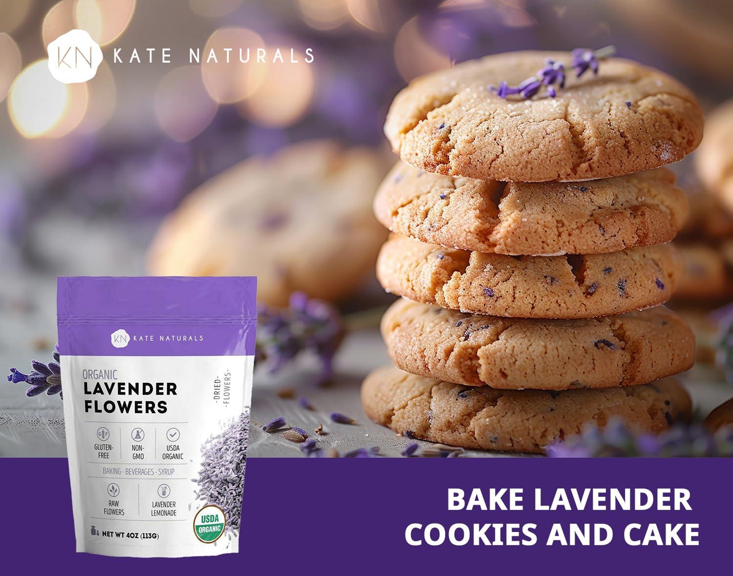 Organic Dried Lavender Flowers for Culinary and Crafting