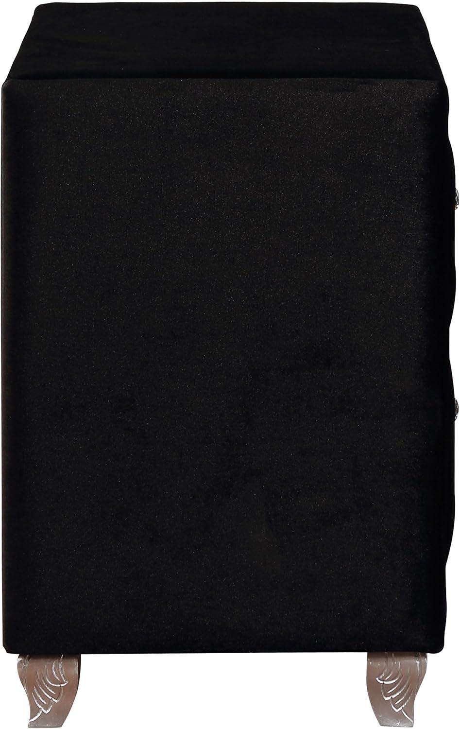 Deanna 2-drawer Rectangular Nightstand Black