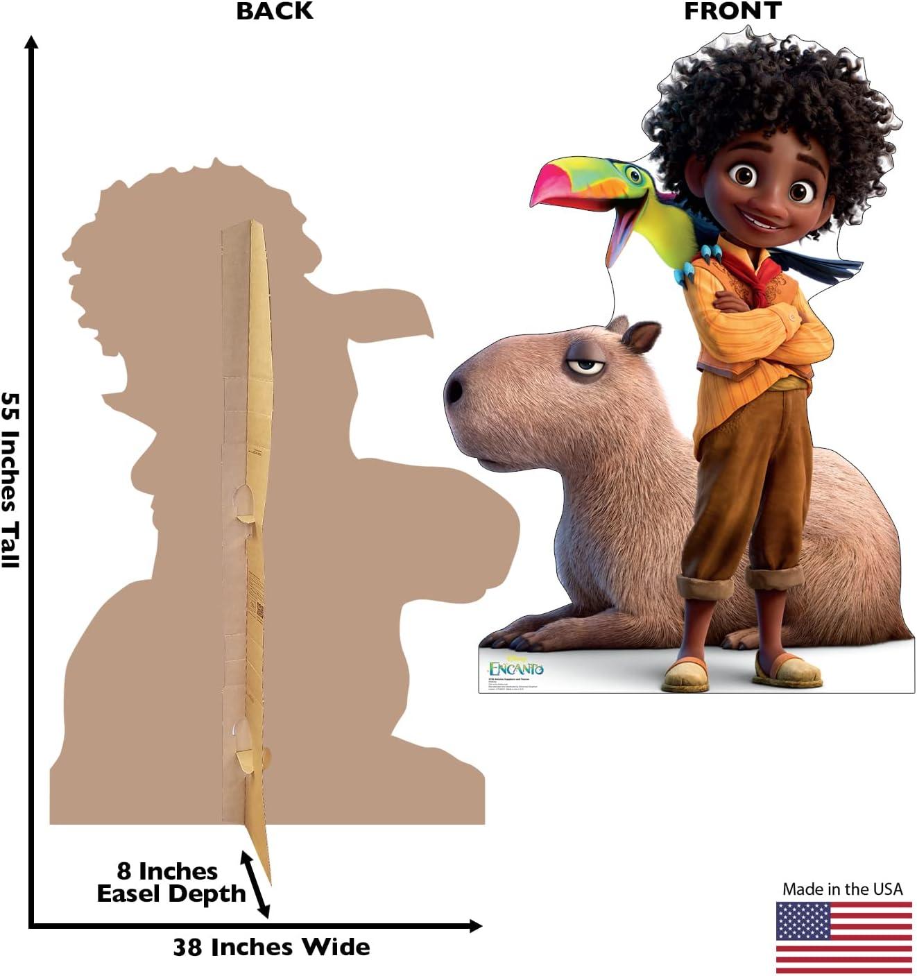 Disney Encanto Antonio Capybara and Toucan Cardboard Cutout