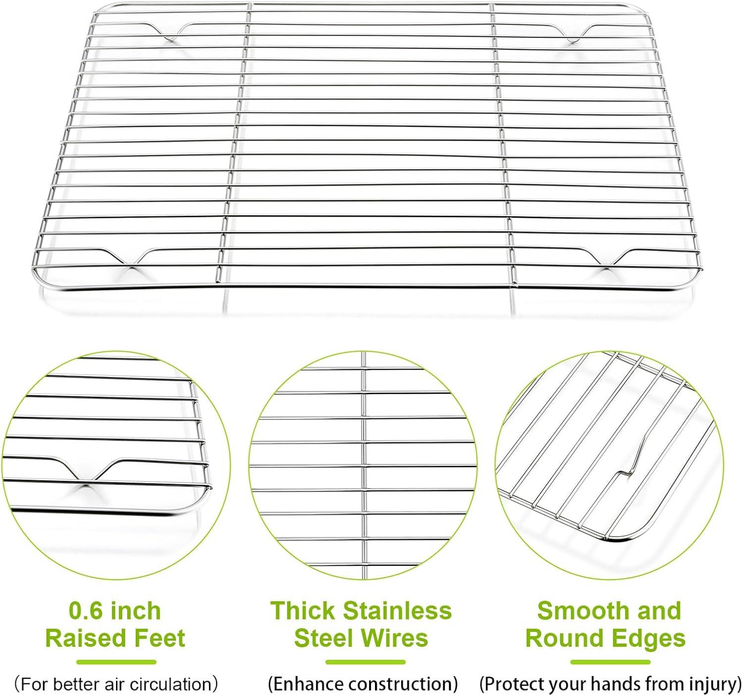 Stainless Steel Small Cooling Rack Set, 11.6'' x 9''