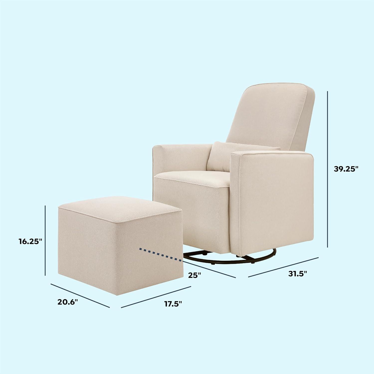 daVinci Olive Swivel Glider with Ottoman & Reviews | Wayfair