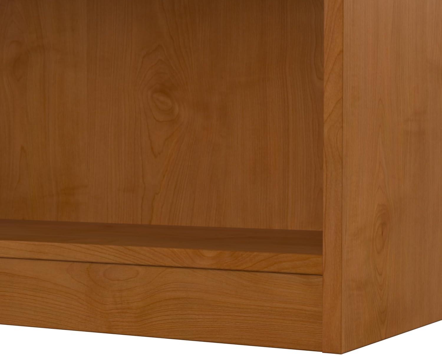 Universal Small 2 Shelf Bookcase in Natural Cherry - Engineered Wood
