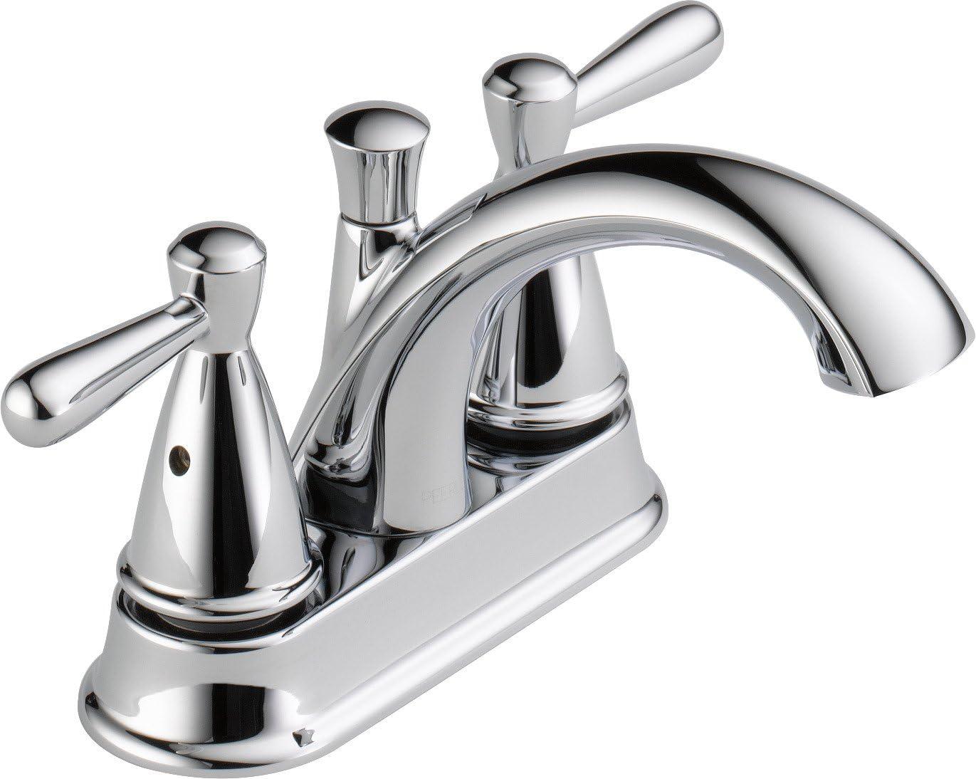 Sleek Chrome Lever-Handle Centerset Bathroom Faucet with Pop-Up Drain