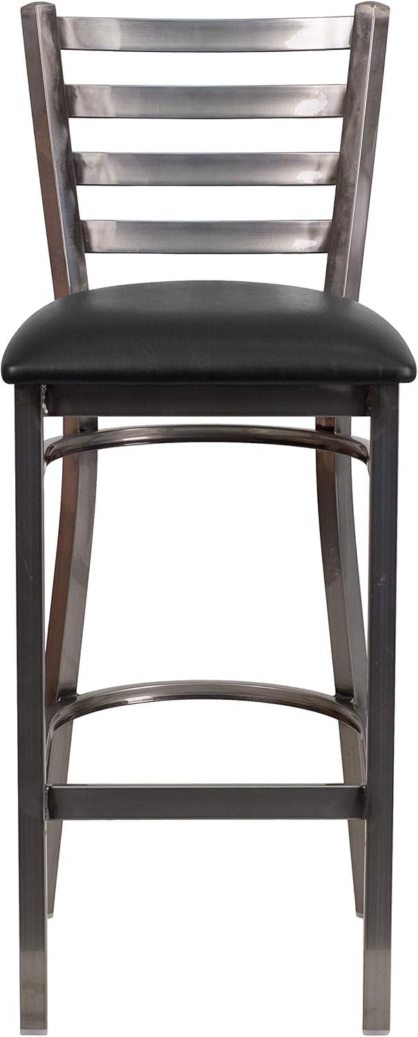 Brixton HERCULES Series Ladder Back Metal Restaurant Barstool