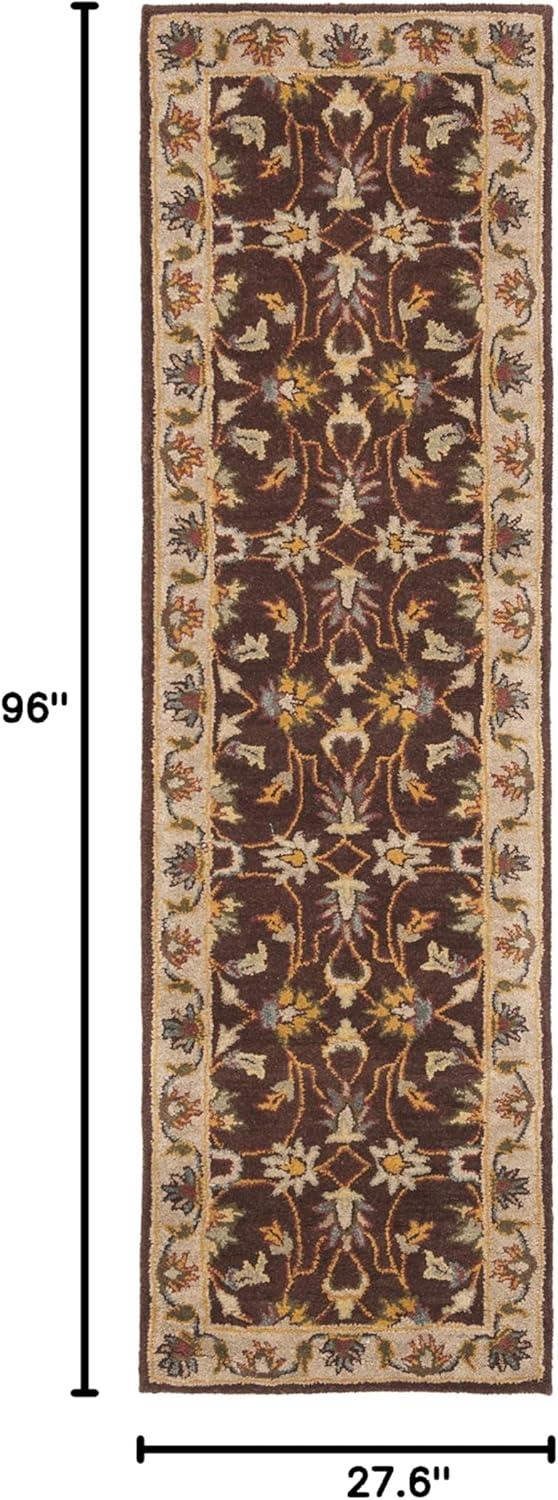 Heritage HG912 Hand Tufted Runner Rug - Brown/Ivory - 2'3"x8' - Safavieh.