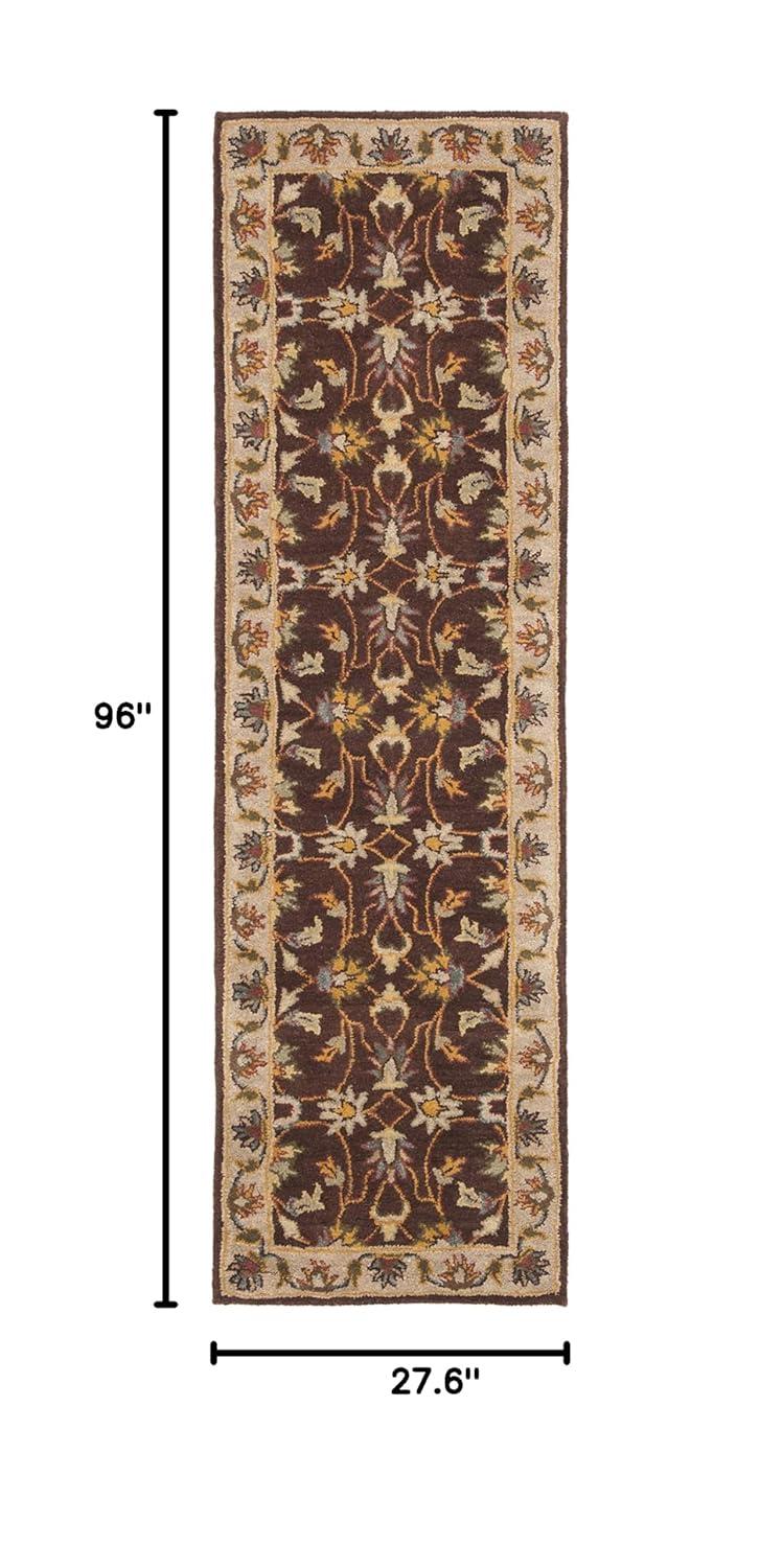 Heritage HG912 Hand Tufted Runner Rug - Brown/Ivory - 2'3"x8' - Safavieh.
