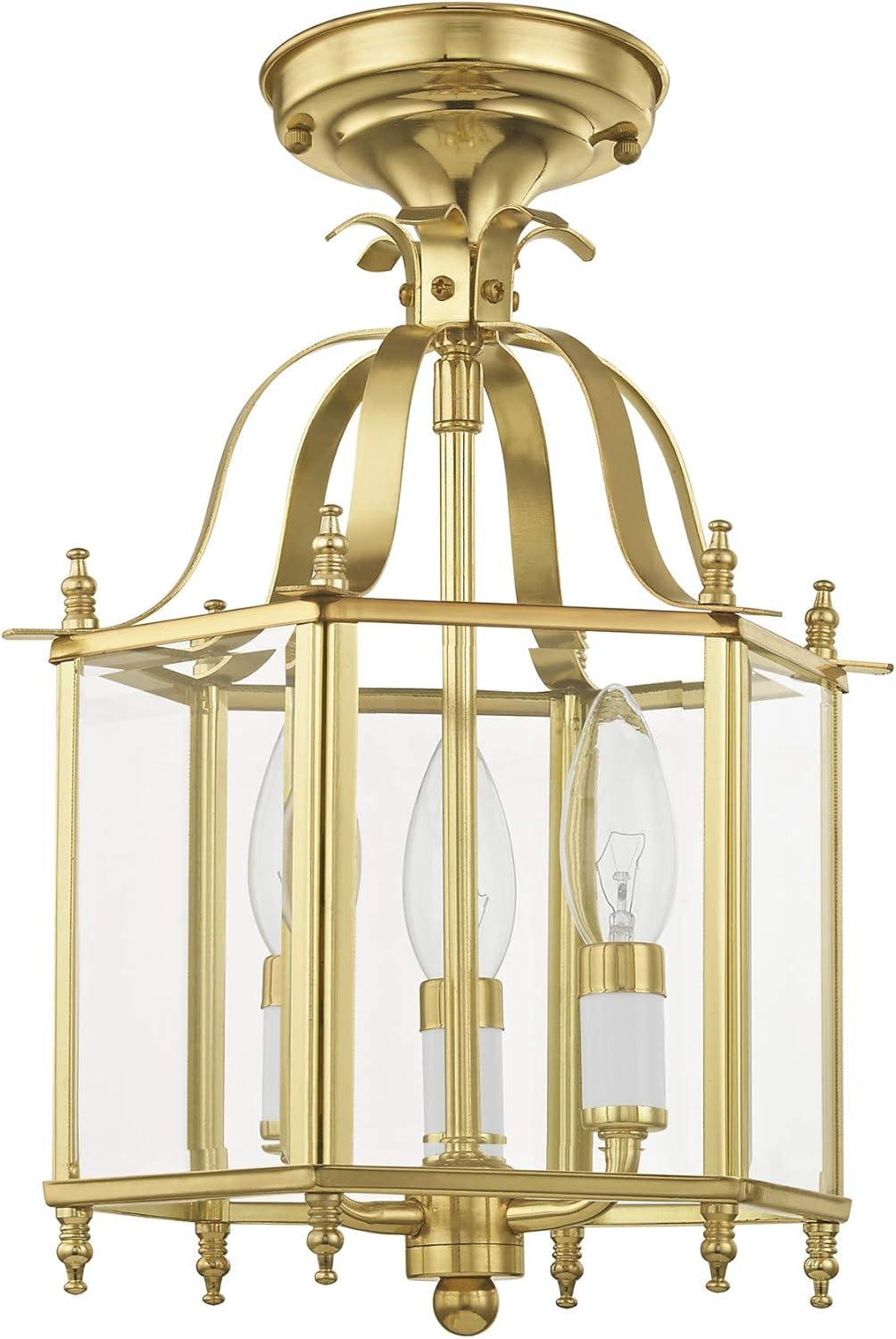 Livex Lighting Livingston 3 - Light Chandelier in  Polished Brass