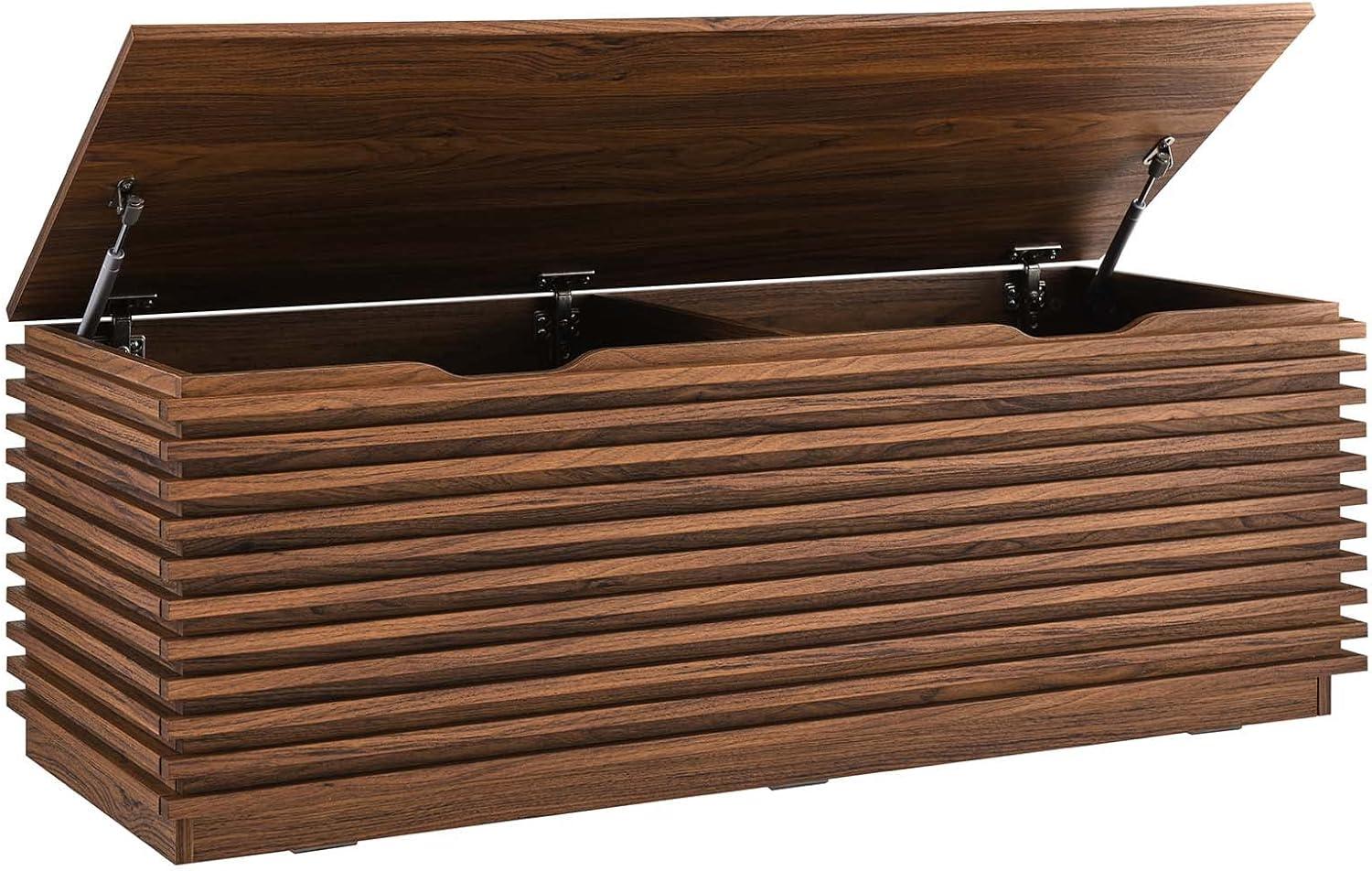 Modway Render 47" Wood Grain Storage Bench