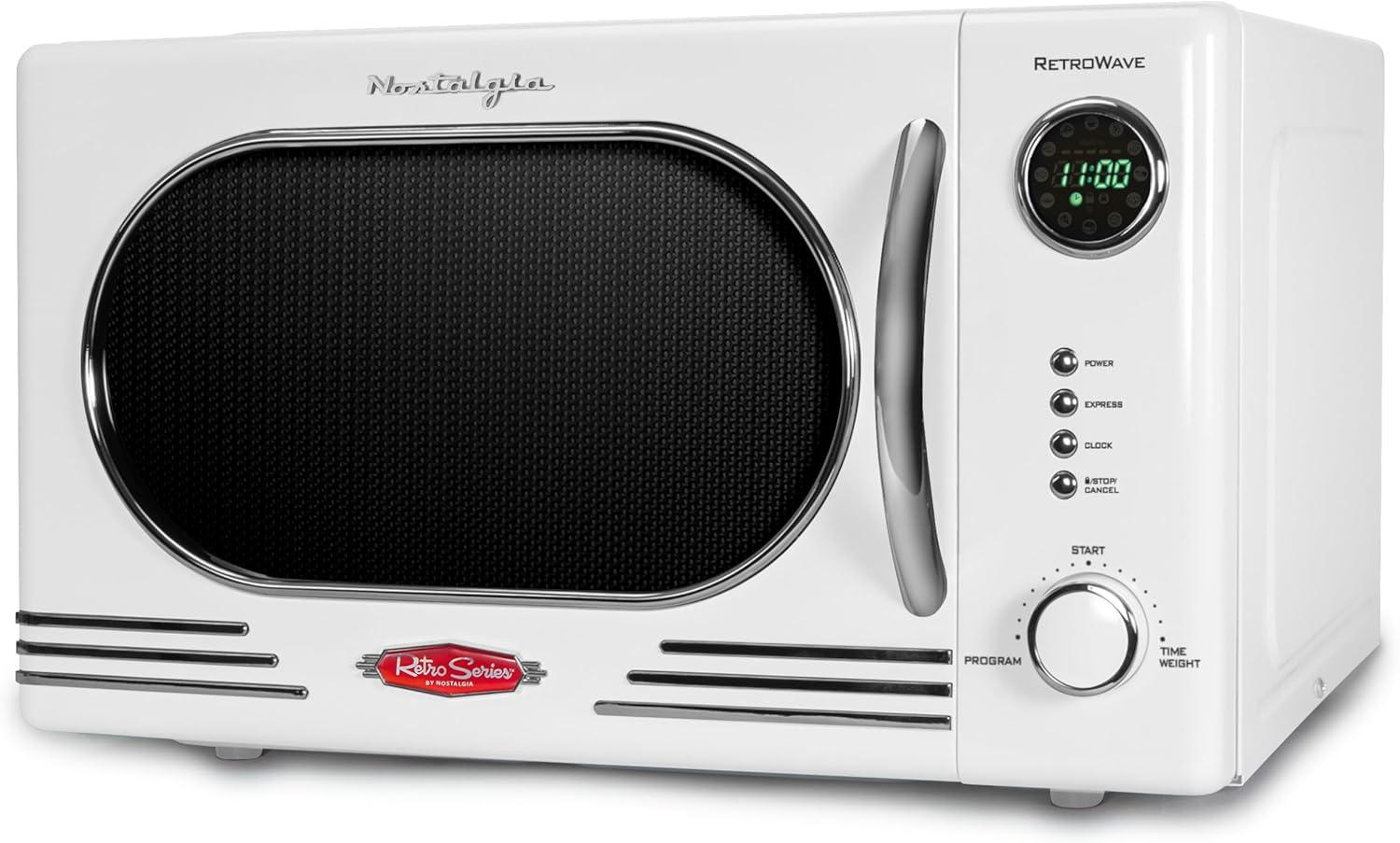 Retro Countertop Microwave 1.1 Cu Ft & 1000 Watt