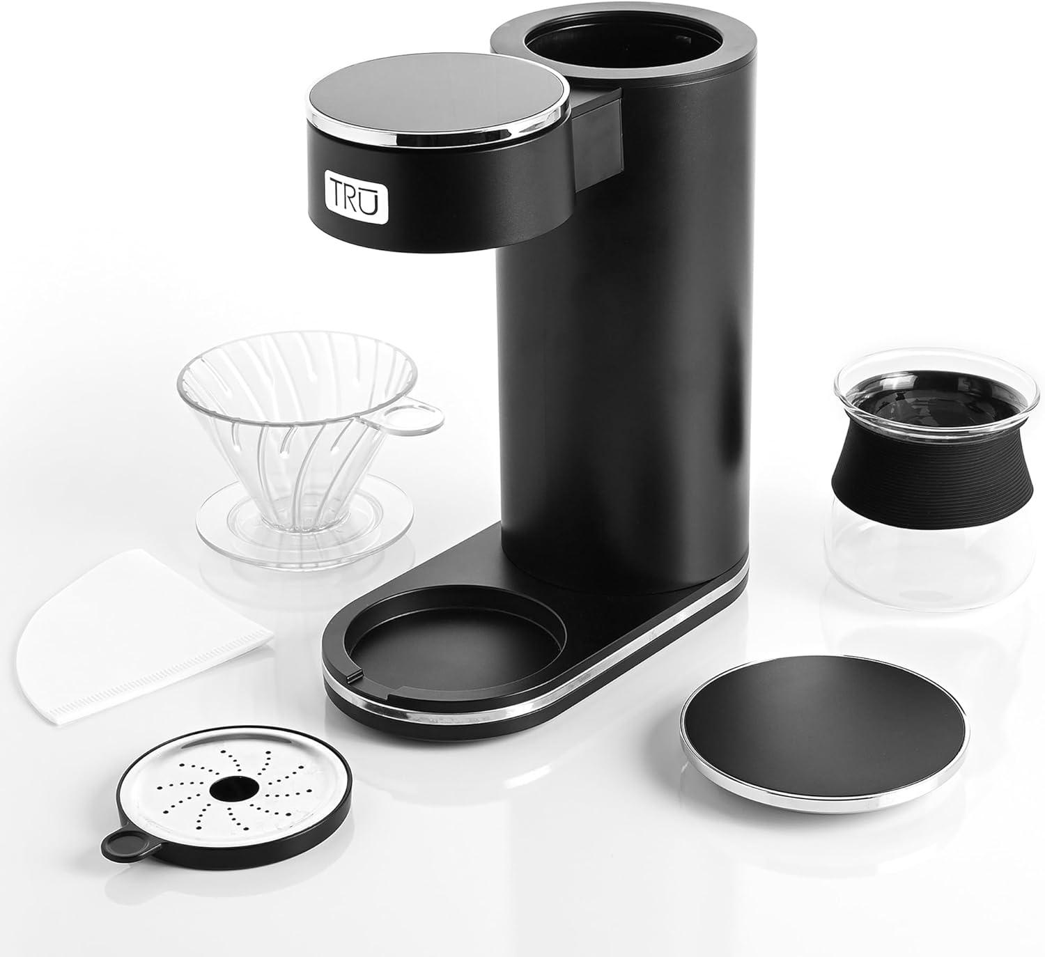 TRU Digital Control Pour Over Black 12-Cup Drip Coffee Maker
