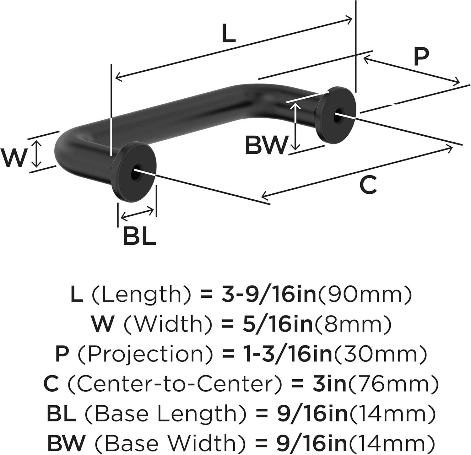 Factor 3 in (76 mm) Center-to-Center Cabinet Pull