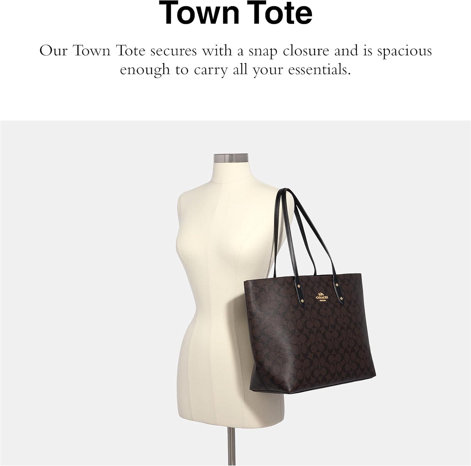 Coach Town Tote in IM/Wine