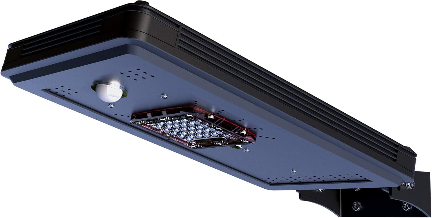 eLEDing Solar Power AI-Smart 1600 Lumens Cree LED Area Parking Light in Black