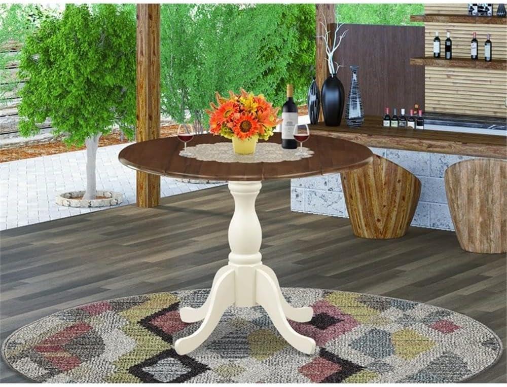 Dublin Extendable Round Solid Wood Dining Table