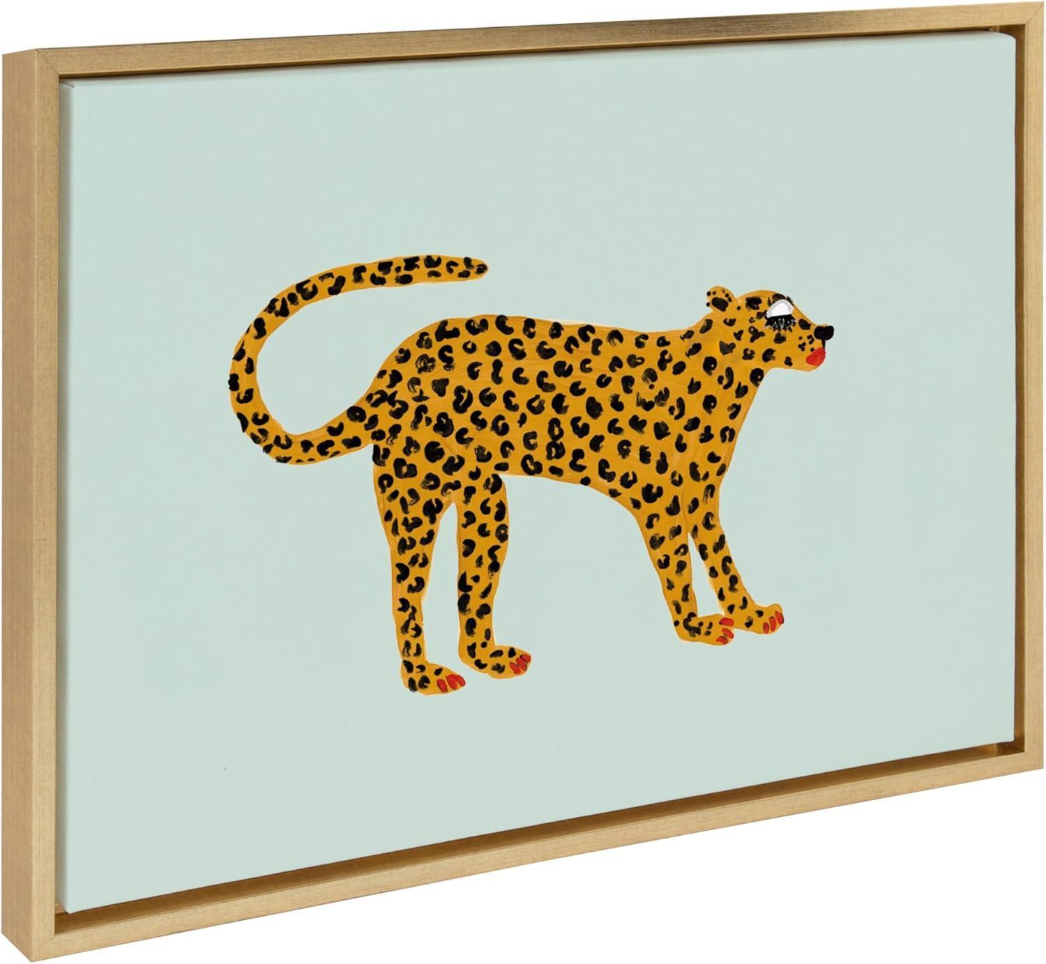 Kate and Laurel " Glam Cat V2 " by Kendra Dandy - Bouffants And Broken Hearts Painting Print