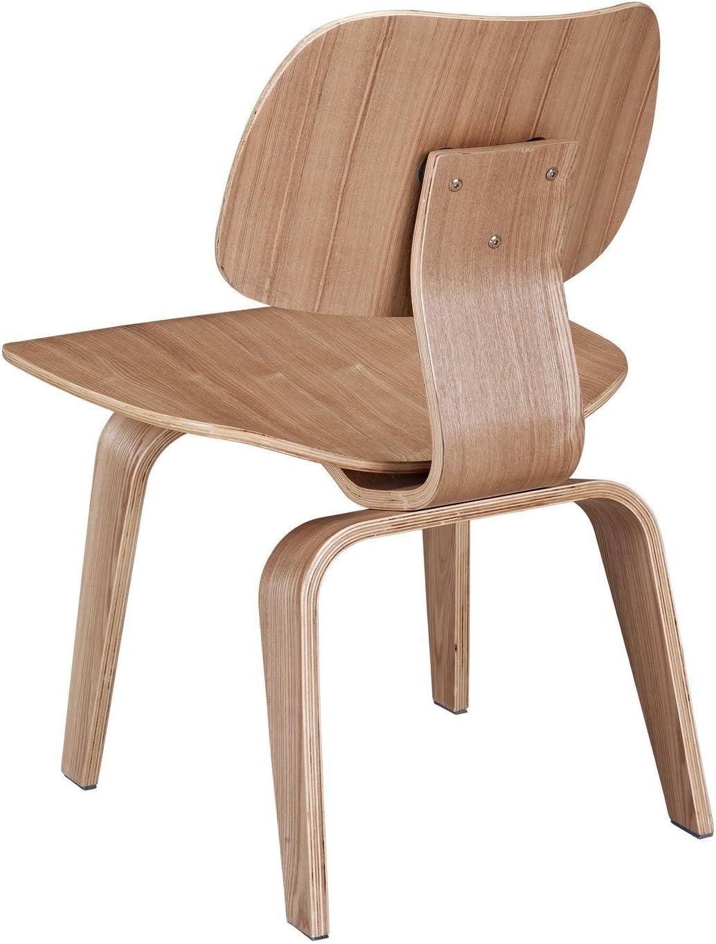 Fathom Dining Wood Side Chair Natural - Modway: Plywood Design, 331 lbs Capacity, Spot Clean