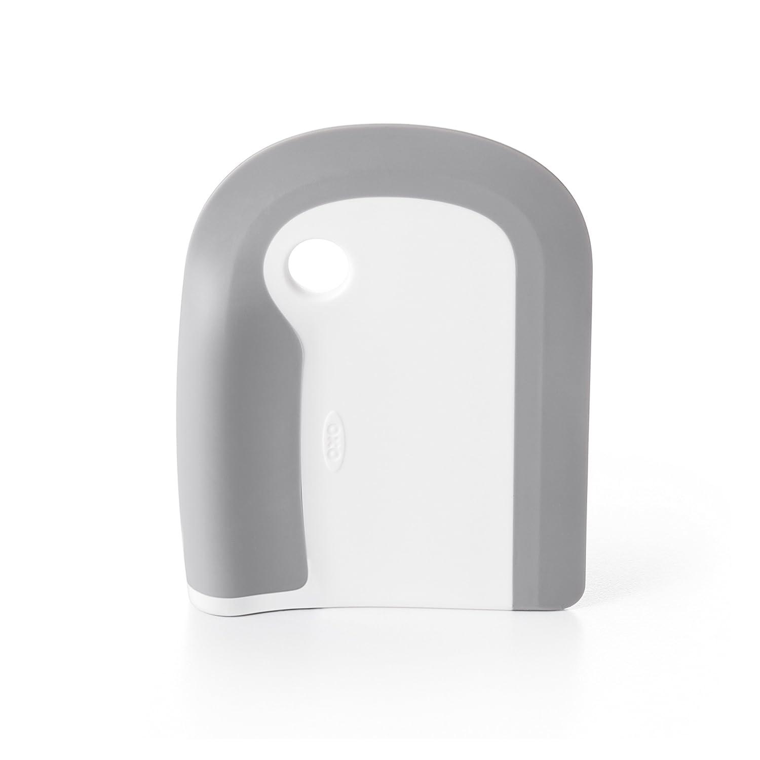 Gray and White Silicone Kitchen Dish Squeegee