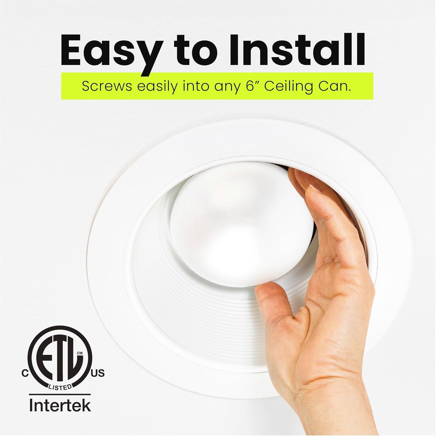 Feit Electric Performance BR40 E26 (Medium) LED Bulb Soft White 65 Watt Equivalence 2 pk