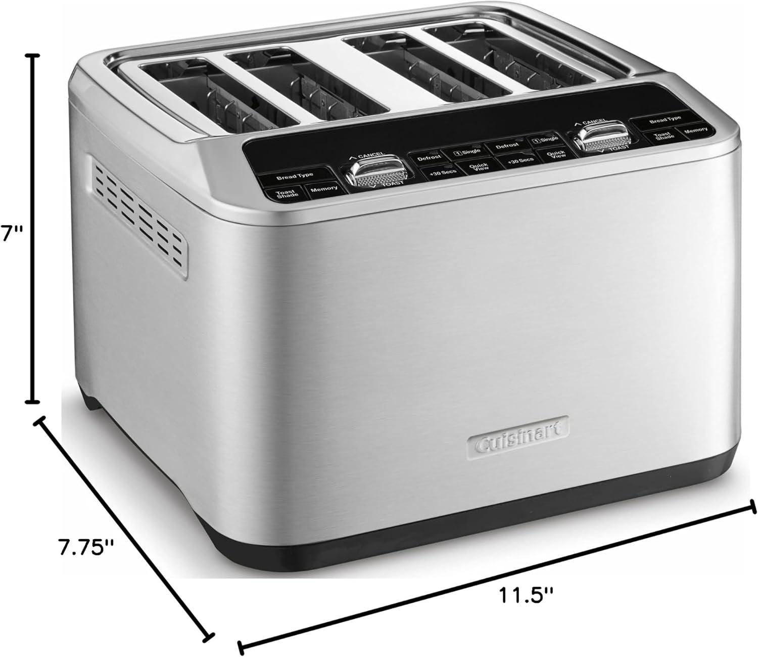 Cuisinart ® Stainless Steel Motorized Digital 4-Slice Toaster