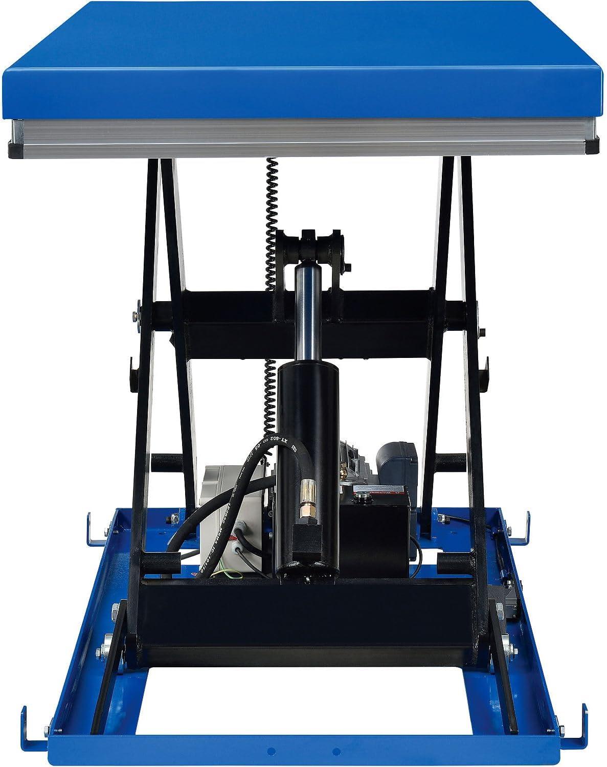Global Industrial Power Scissor Lift Table, Hand & Foot Control, 48" x 36", 2200 Lb Capacity