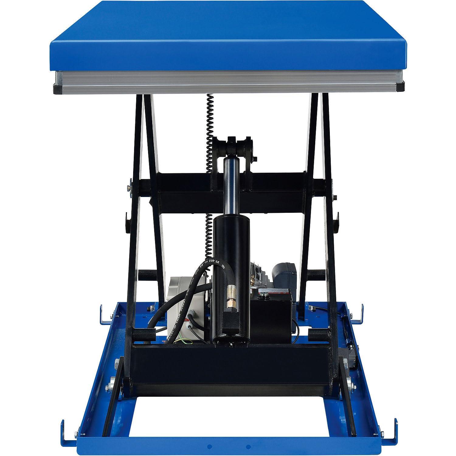 Global Industrial Power Scissor Lift Table, Hand & Foot Control, 48" x 36", 2200 Lb Capacity
