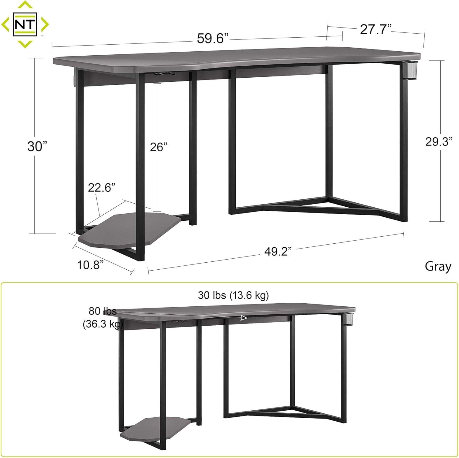 NTense Quest Gaming Desk with CPU Stand