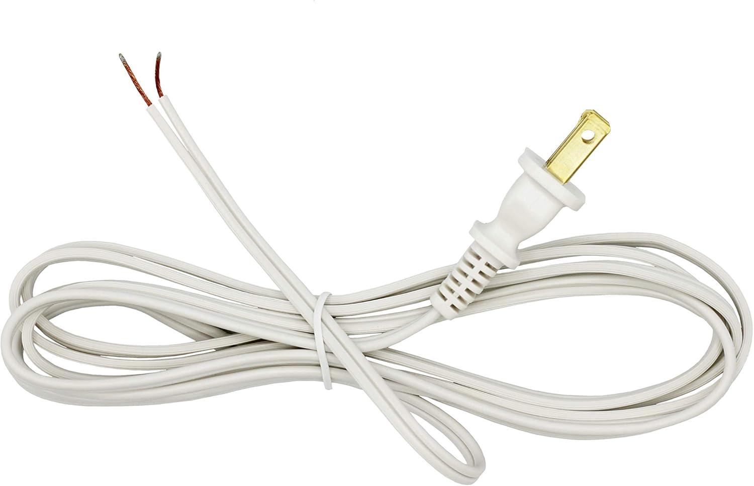 Creative Hobbies Make a Lamp or Repair Kit - All Essential Hardware, Gold 3 Way Socket, and White Electric Cord