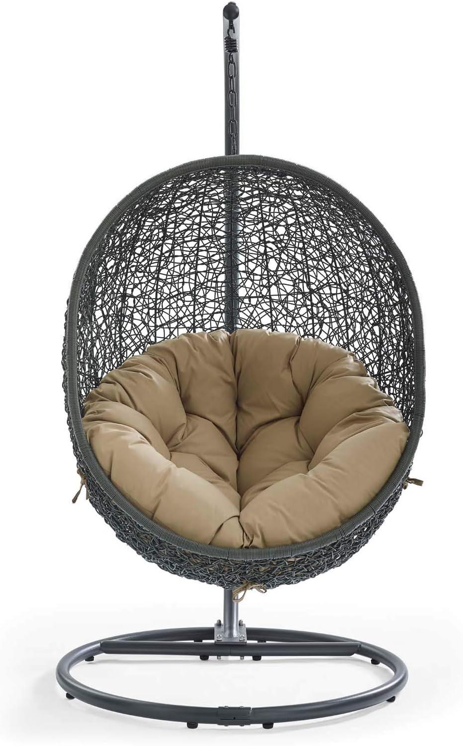 Modway Hide Outdoor Patio Swing Chair With Stand