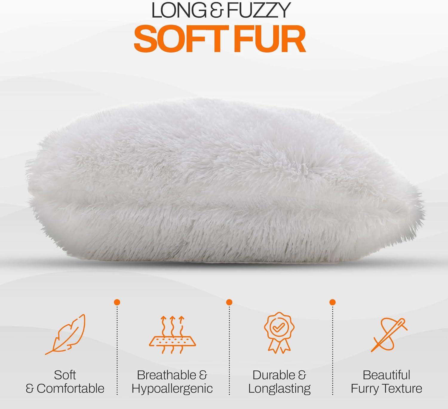 Faux Fur Throw Pillow