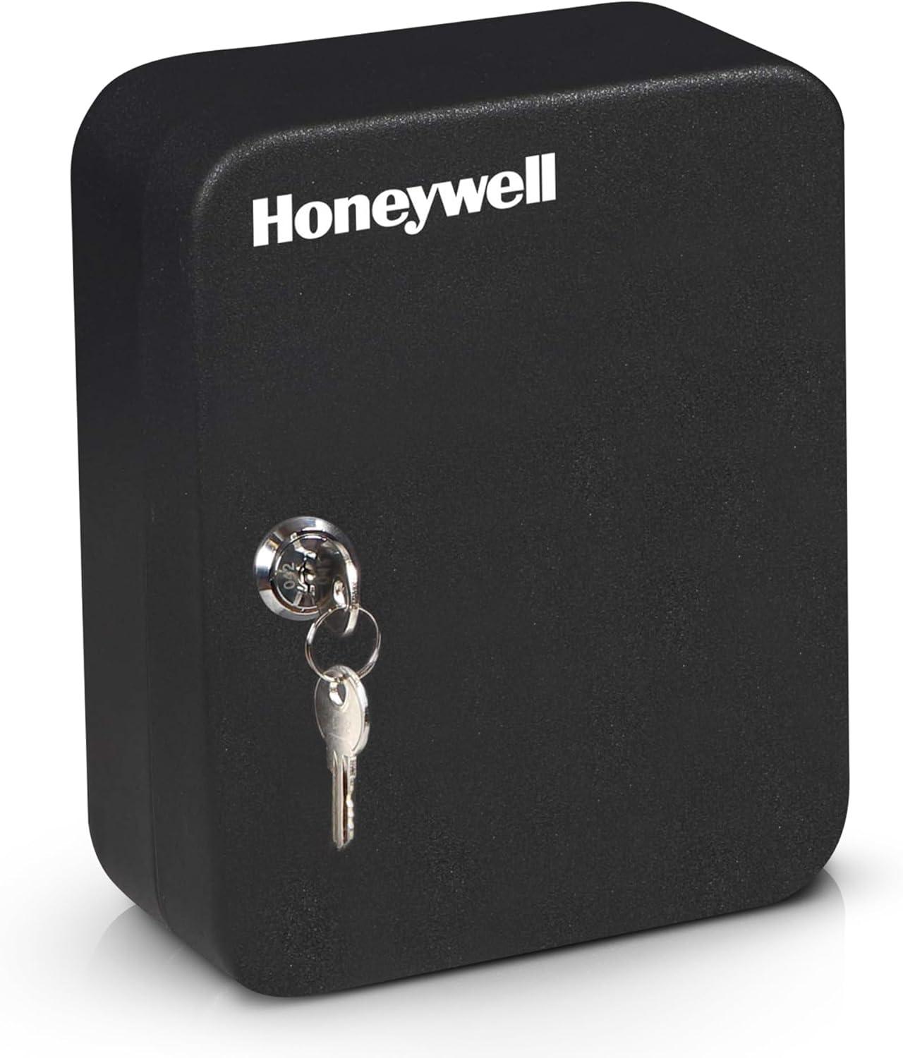 Honeywell 24 Key Steel Security Box: Black Key Lock Safe, Bolt-Down Capable, No Assembly Required, 1 Year Warranty