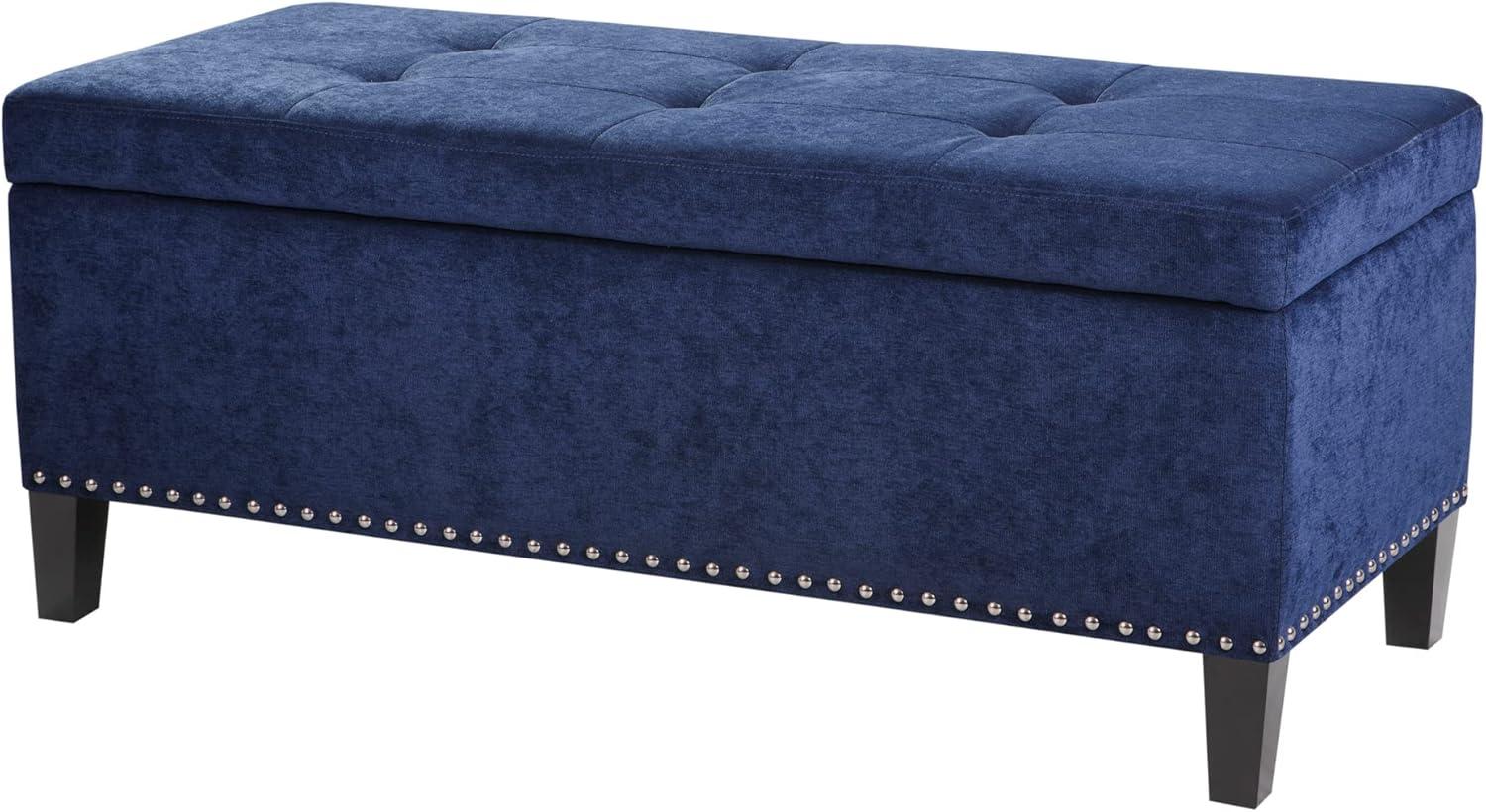 Tufted-Top Storage Ottoman