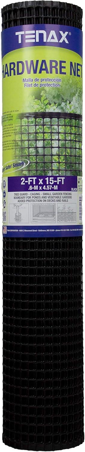 Tenax 24'' H x 180'' W Black Mesh Fencing