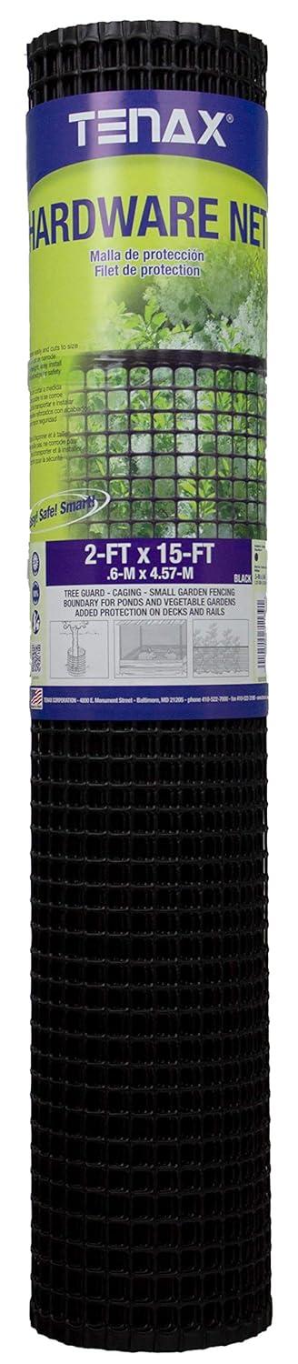 Tenax 24'' H x 180'' W Black Mesh Fencing
