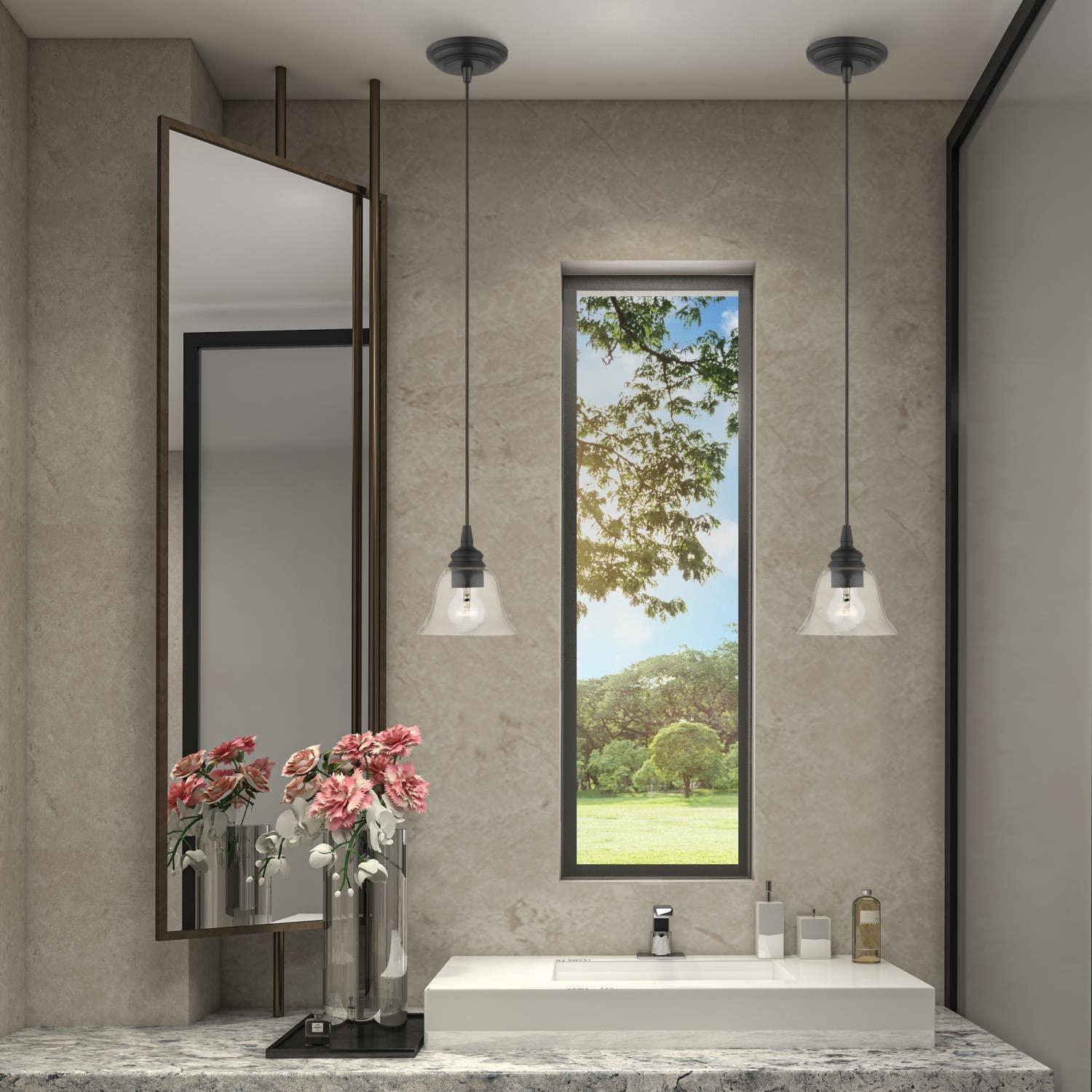 Livex Lighting Moreland 1 - Light Pendant in Black