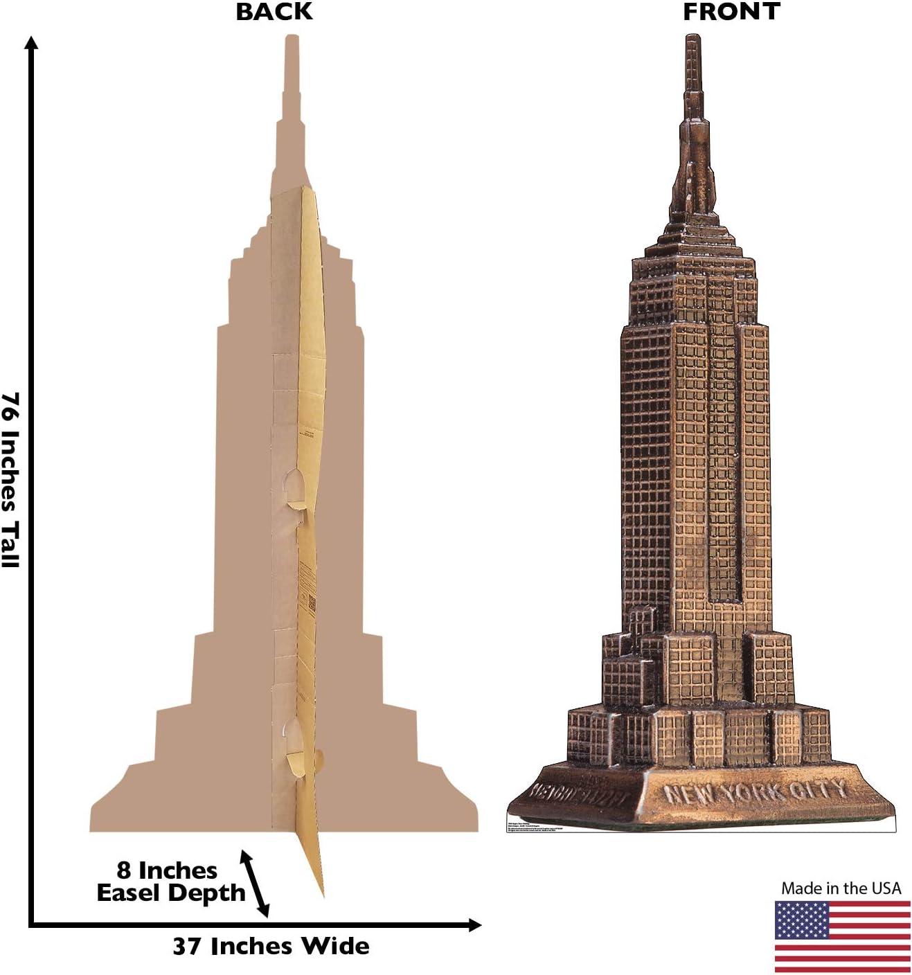 Bronze Empire State Building Life Size Cardboard Cutout Standee