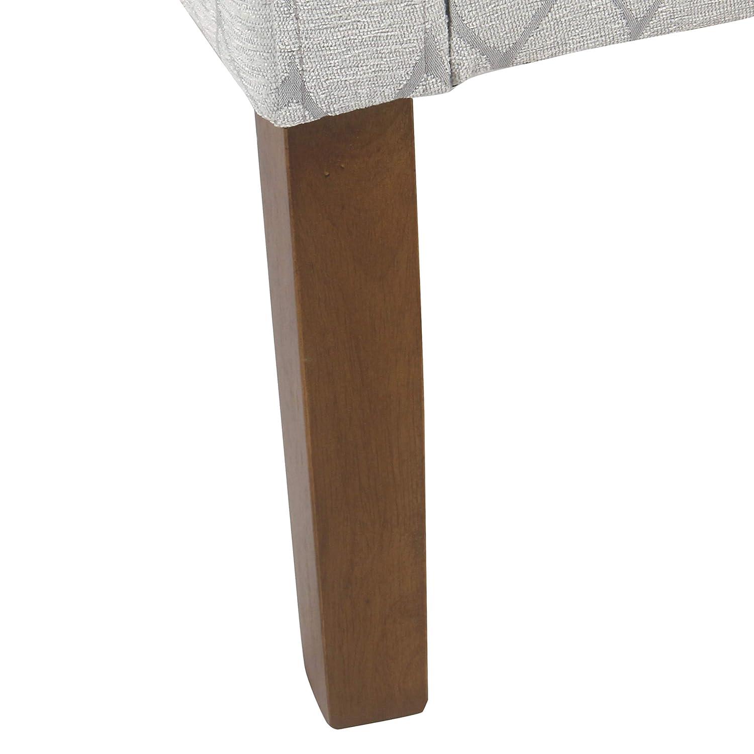 HomePop Modern Swoop Arm Accent Chair, Gray Leaf