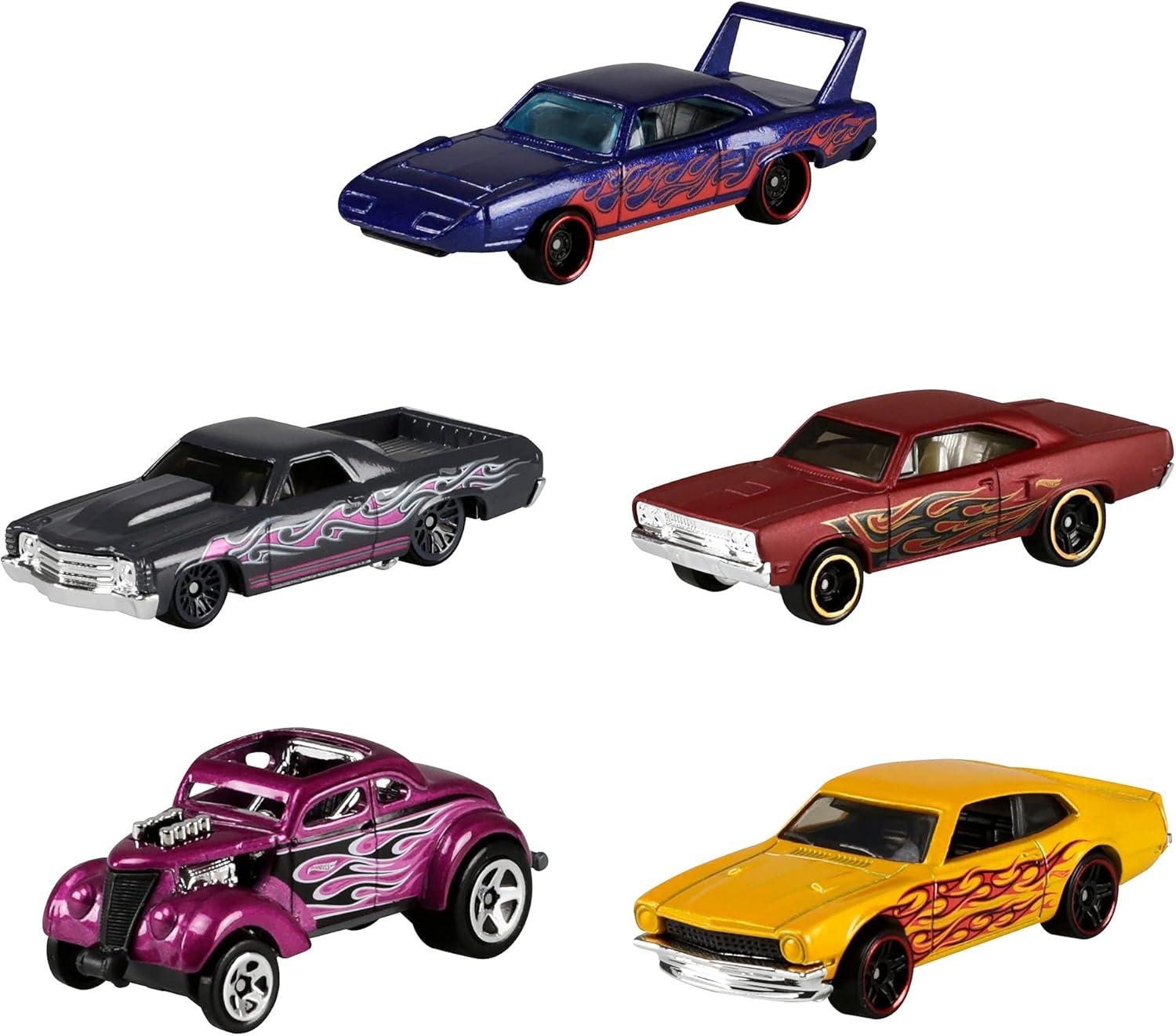 Hot Wheels Diecast  Cars -  5pk (Colors May Vary)