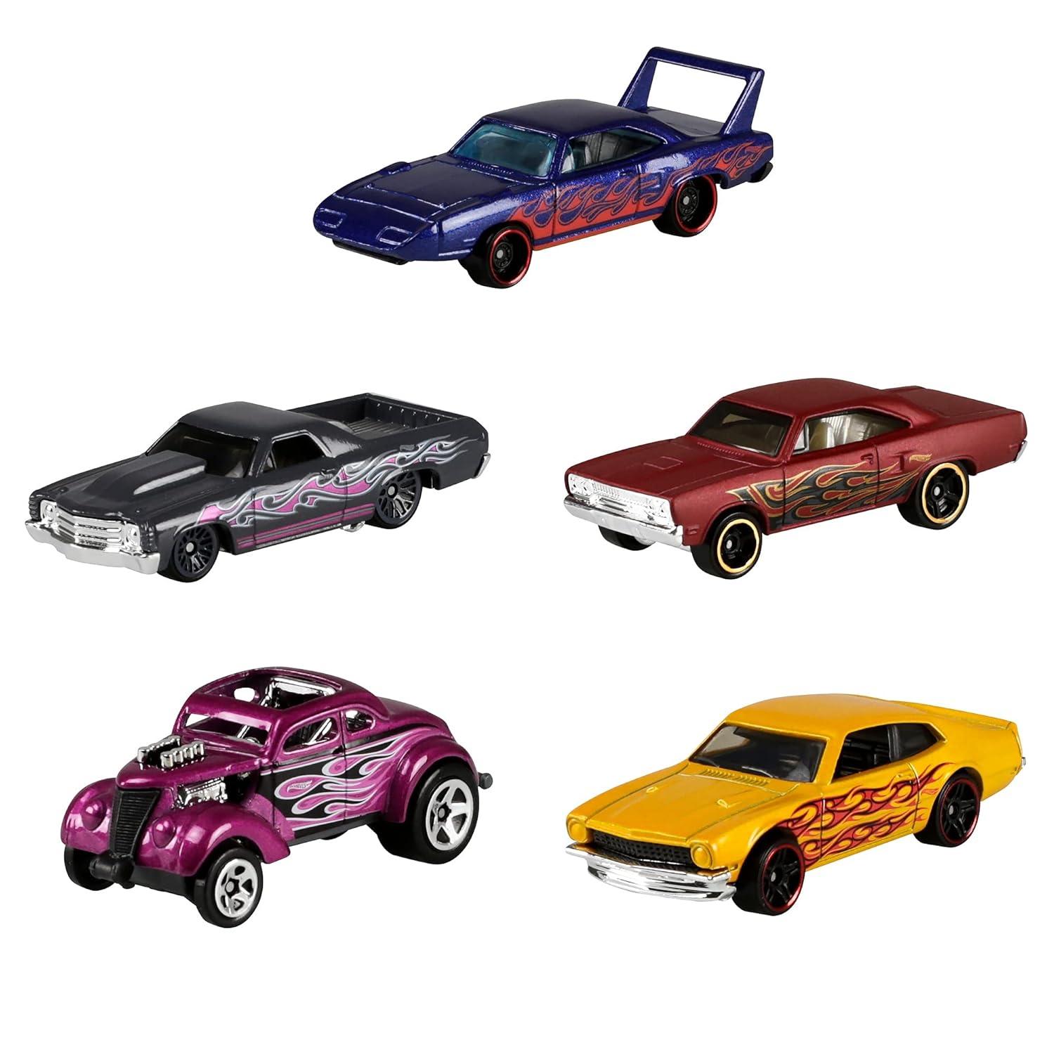 Hot Wheels Diecast  Cars -  5pk (Colors May Vary)