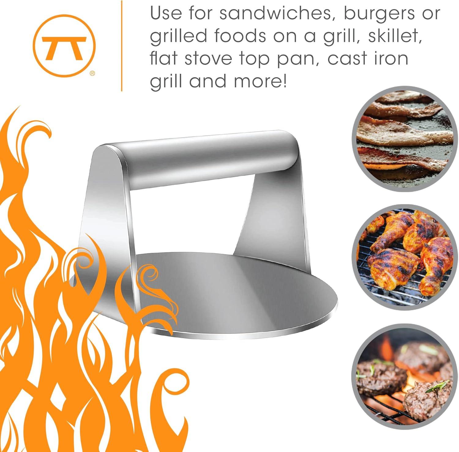 Fox Run Stainless Steel Burger Smasher